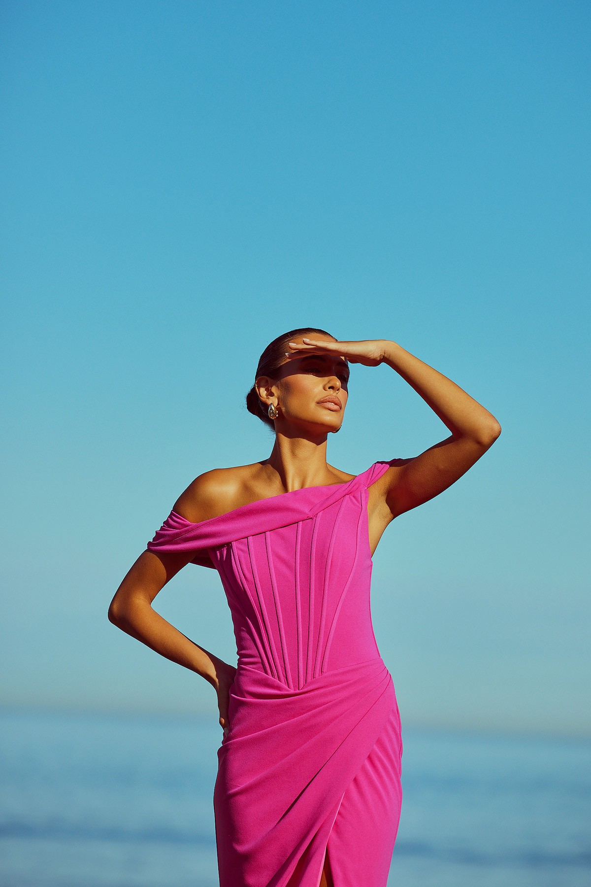 Sapphire Gown - Magenta Catherine Ferraro Sapphire Gown - Magenta Catherine Ferraro